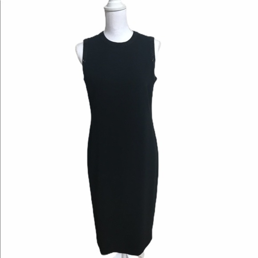 Ralph Lauren beaded trim sheath dress EUC